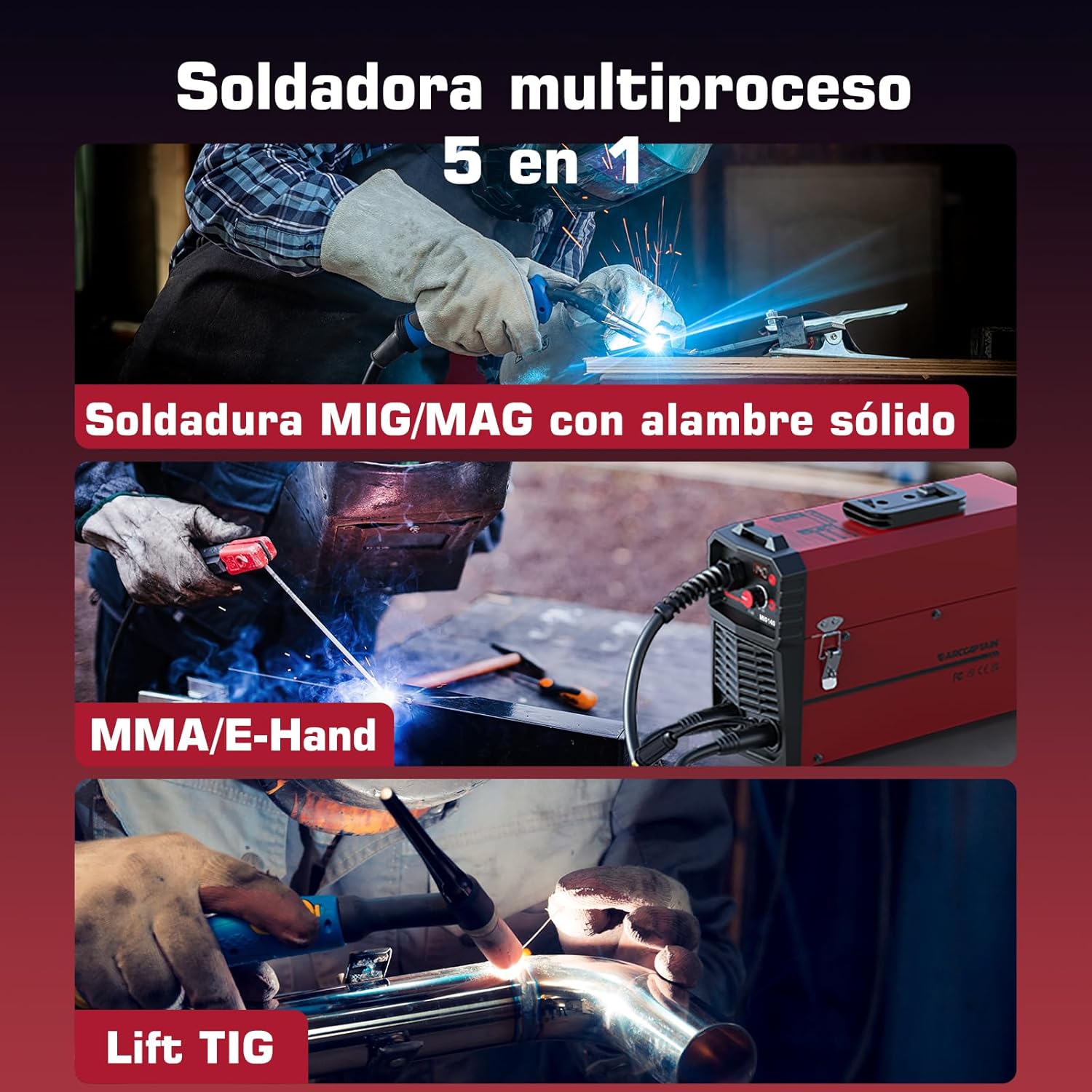 ARCCAPTAIN Saldatrice MIG/TIG/ - Tig Welder Machine recensione e prezzo